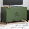 Szafka RTV, oliwkowa, 68x39x43,5 cm, stal