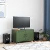 Szafka RTV, oliwkowa, 68x39x43,5 cm, stal