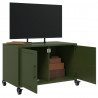 Szafka RTV, oliwkowa, 68x39x43,5 cm, stal