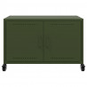 Szafka RTV, oliwkowa, 68x39x43,5 cm, stal
