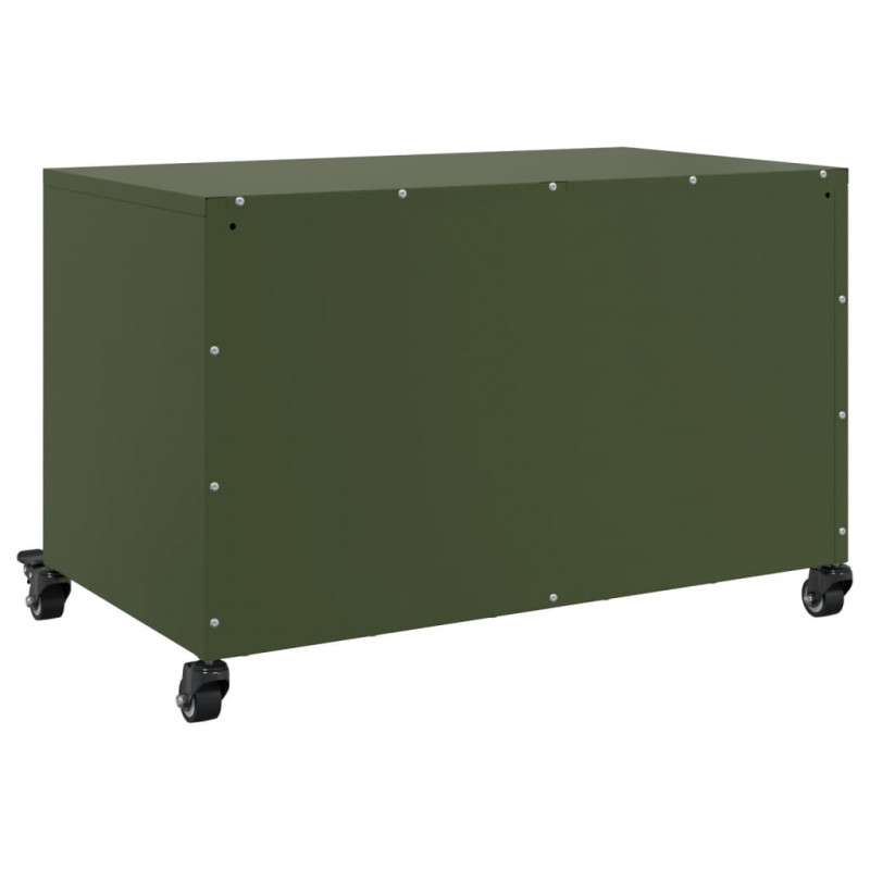 Szafka RTV, oliwkowa, 68x39x43,5 cm, stal