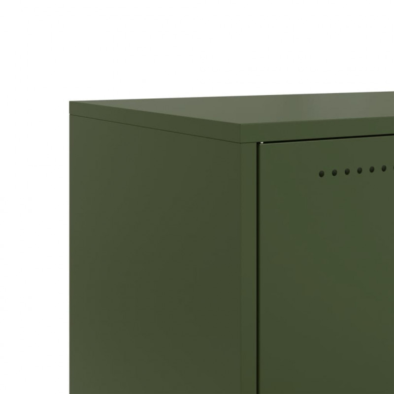 Szafka RTV, oliwkowa, 68x39x43,5 cm, stal