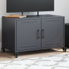 Szafka RTV, antracytowa, 68x39x43,5 cm, stal