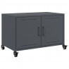 Szafka RTV, antracytowa, 68x39x43,5 cm, stal
