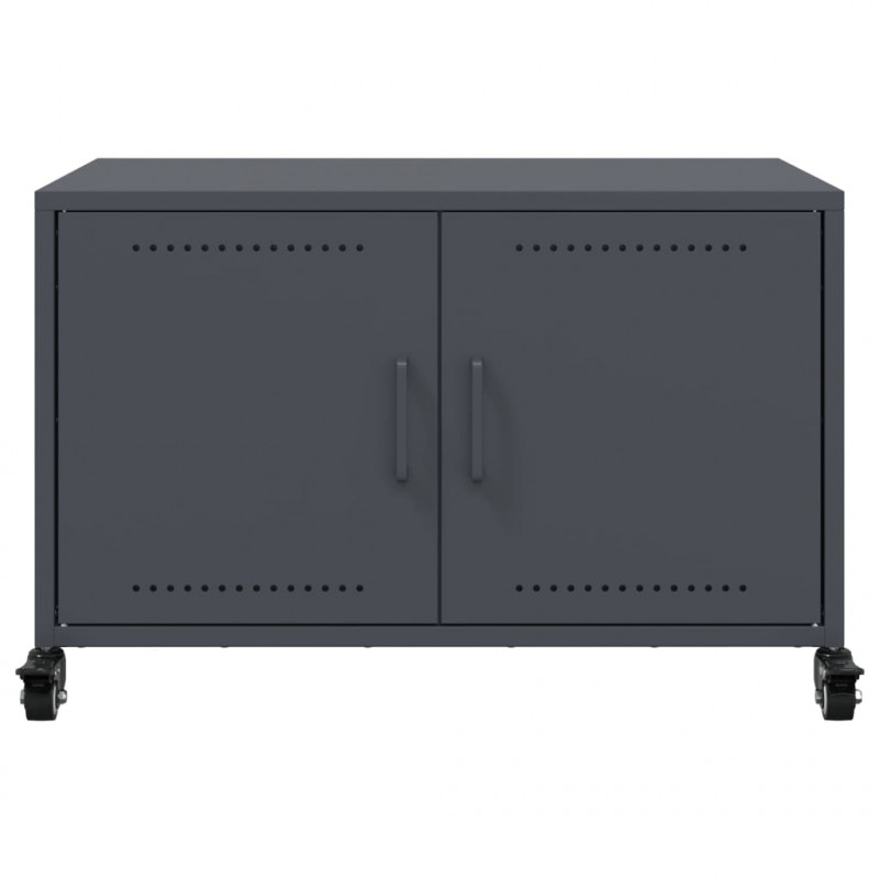 Szafka RTV, antracytowa, 68x39x43,5 cm, stal
