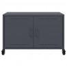 Szafka RTV, antracytowa, 68x39x43,5 cm, stal