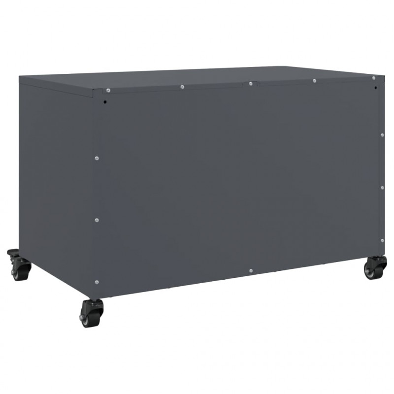 Szafka RTV, antracytowa, 68x39x43,5 cm, stal
