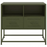Szafka pod telewizor, oliwkowa, 68x39x60,5 cm, stalowa