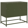 Szafka pod telewizor, oliwkowa, 68x39x60,5 cm, stalowa