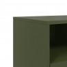 Szafka pod telewizor, oliwkowa, 68x39x60,5 cm, stalowa