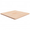 Kwadratowy blat do stolika, 70x70x2,5 cm, surowe drewno dębowe