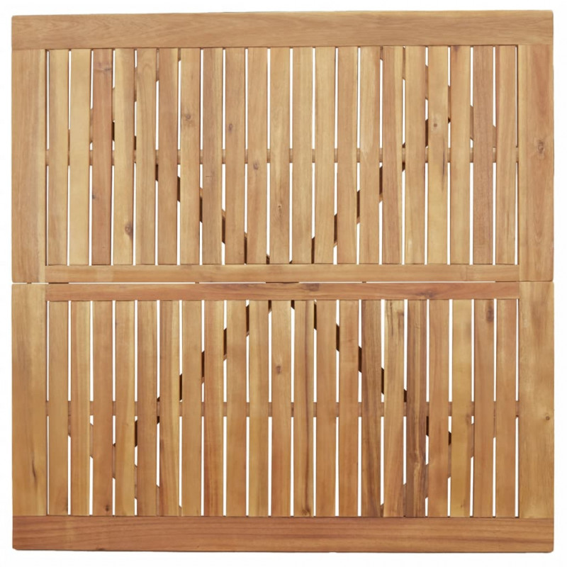 Stół ogrodowy, kwadratowy, 110x110x75 cm, lite drewno akacjowe