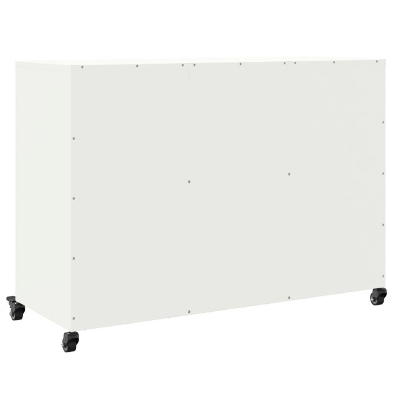 Szafka, biała, 100,5x39x72 cm, stal