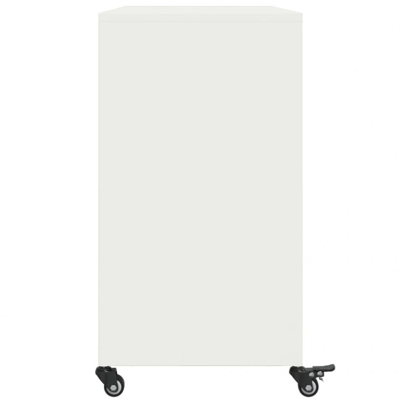Szafka, biała, 100,5x39x72 cm, stal