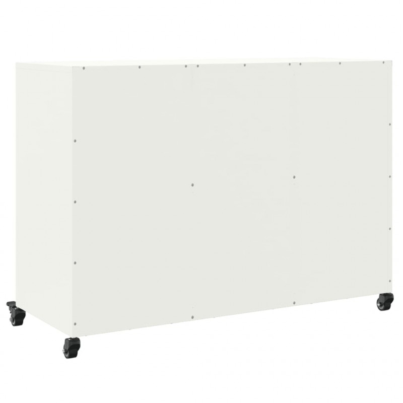Szafka, biała, 100,5x39x72 cm, stal