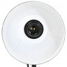 Lampa stołowa, 25 W, postarzany niebieski, 17x17x50 cm, E27