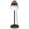 Lampa stołowa, 25 W, czarna, 18x18x60 cm, E27