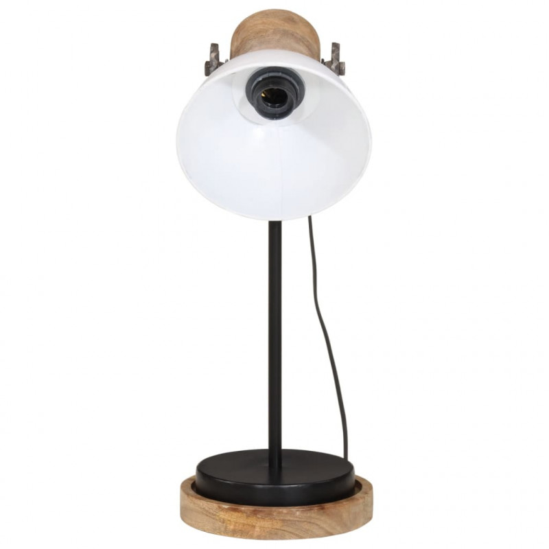 Lampa stołowa, 25 W, biała, 17x17x50 cm, E27