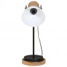 Lampa stołowa, 25 W, biała, 17x17x50 cm, E27