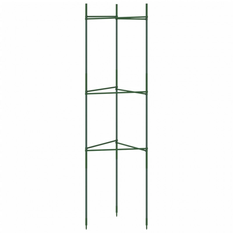 Podpórki na pomidory, 4 szt., 116 cm, stal i PP