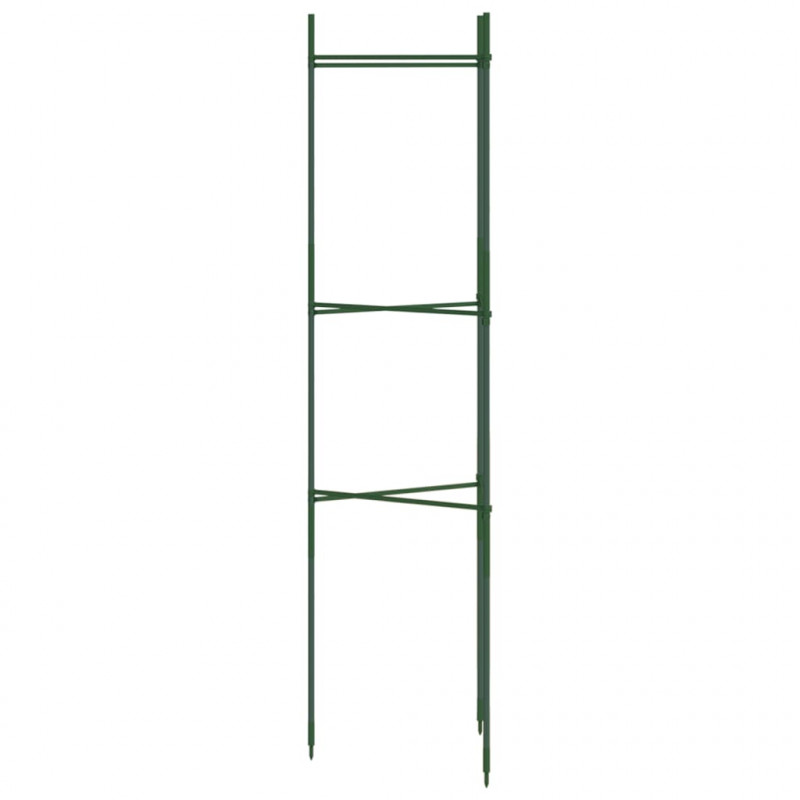 Podpórki na pomidory, 4 szt., 116 cm, stal i PP