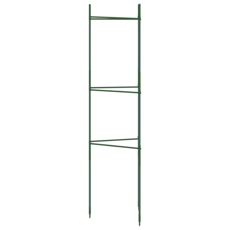 Podpórki na pomidory, 4 szt., 116 cm, stal i PP