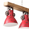 Lampa sufitowa, 25 W, postarzany czerwony, 90x24x111 cm, E27