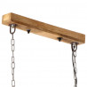 Lampa sufitowa, 25 W, postarzany czerwony, 90x24x111 cm, E27