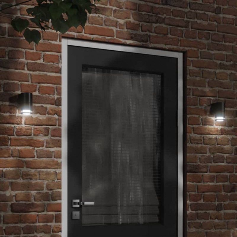 Kinkiet zewnętrzny, czarny, odlewane aluminium