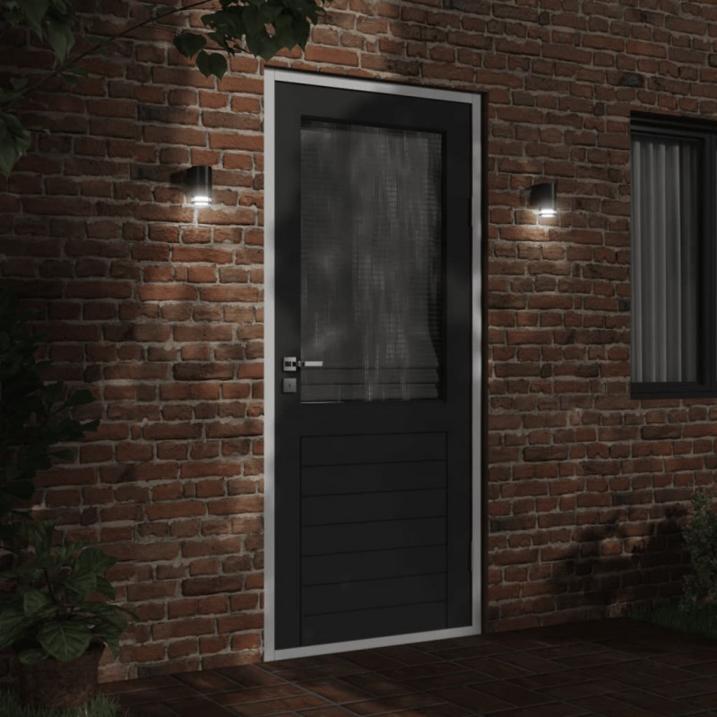 Kinkiet zewnętrzny, czarny, odlewane aluminium