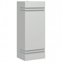 Kinkiet zewnętrzny, srebrny, stal nierdzewna