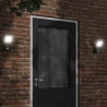 Zewnętrzne kinkiety LED z czujnikami, 2 szt., czarne, aluminium