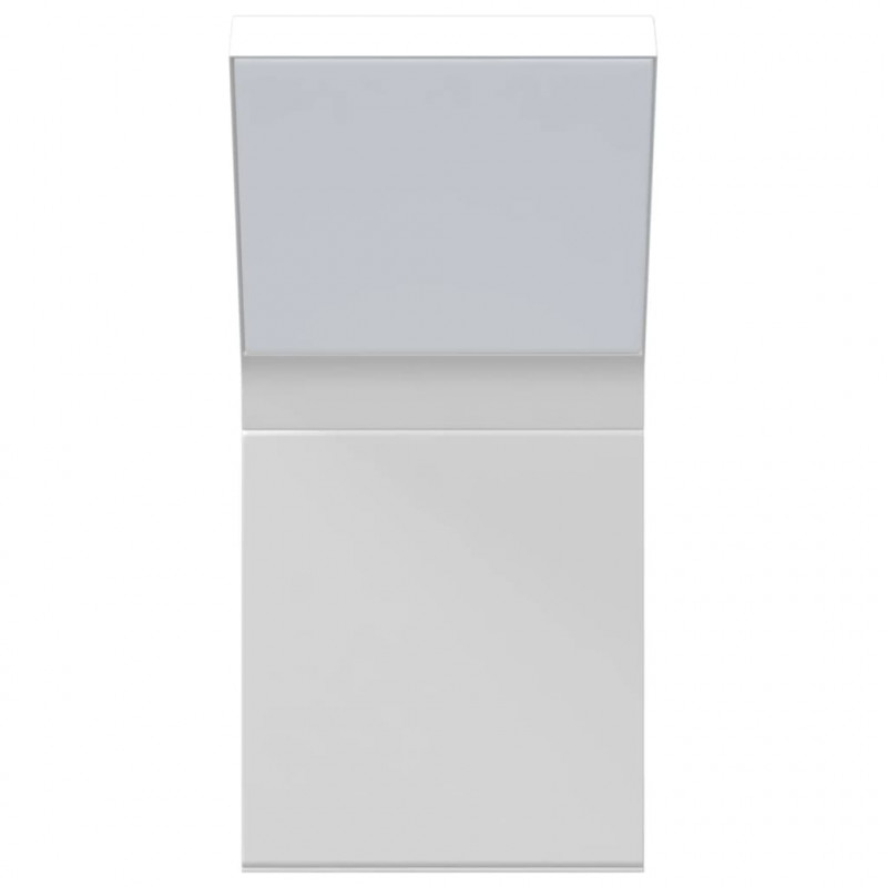 Kinkiety zewnętrzne LED, 2 szt., białe, odlewane aluminium