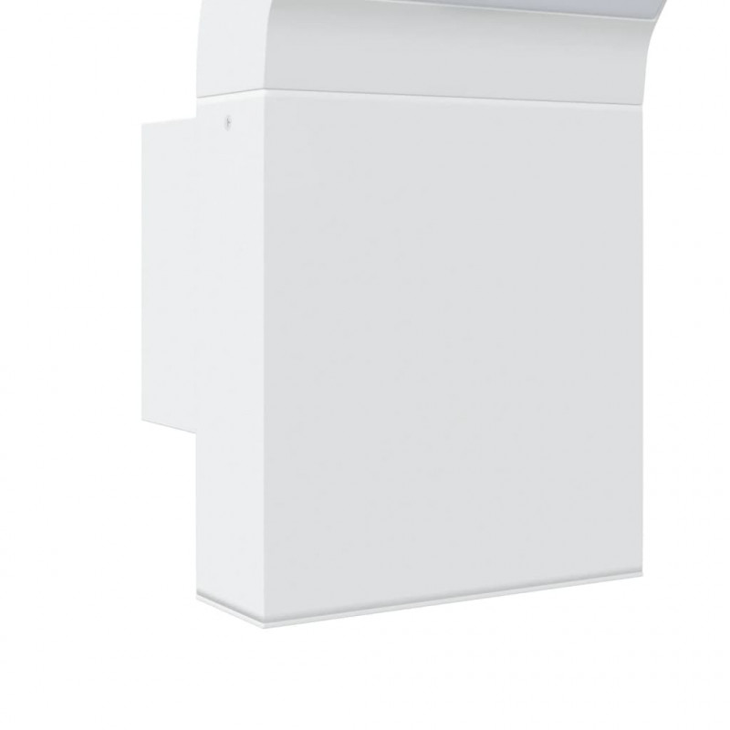 Kinkiety zewnętrzne LED, 2 szt., białe, odlewane aluminium