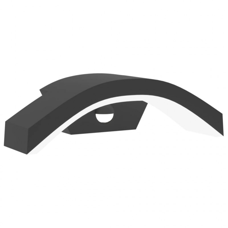 Zewnętrzny kinkiet LED z czujnikiem, czarny, odlewane aluminium