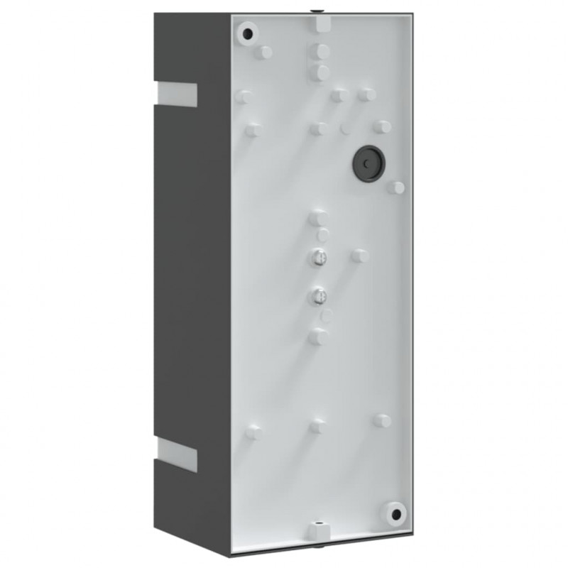 Kinkiet zewnętrzny, czarny, stal nierdzewna