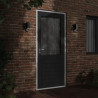 Zewnętrzny kinkiet z czujnikiem, czarny, odlewane aluminium