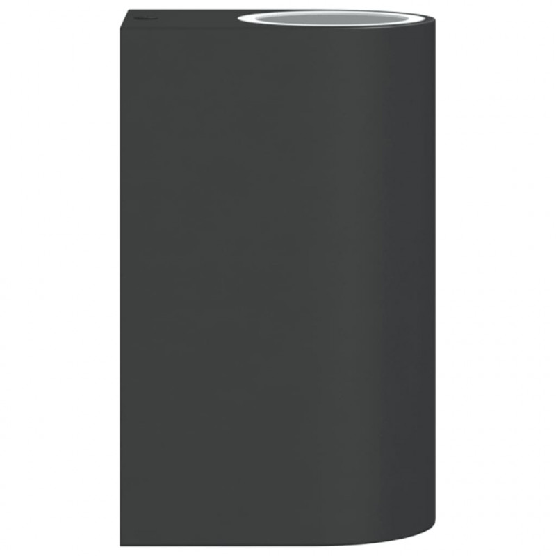 Kinkiety zewnętrzne, 2 szt., czarne, odlewane aluminium