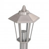 Lampa ogrodowa na słupku, srebrna, 120 cm, stal nierdzewna