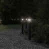 Zewnętrzna lampa stojąca, czarna, 80 cm, aluminium