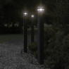 Zewnętrzna lampa stojąca, czarna, 110 cm, aluminium