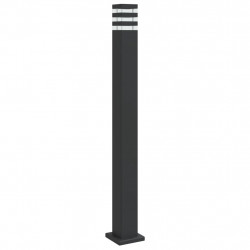 Zewnętrzna lampa stojąca, czarna, 110 cm, aluminium