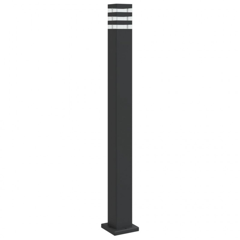 Zewnętrzna lampa stojąca, czarna, 110 cm, aluminium