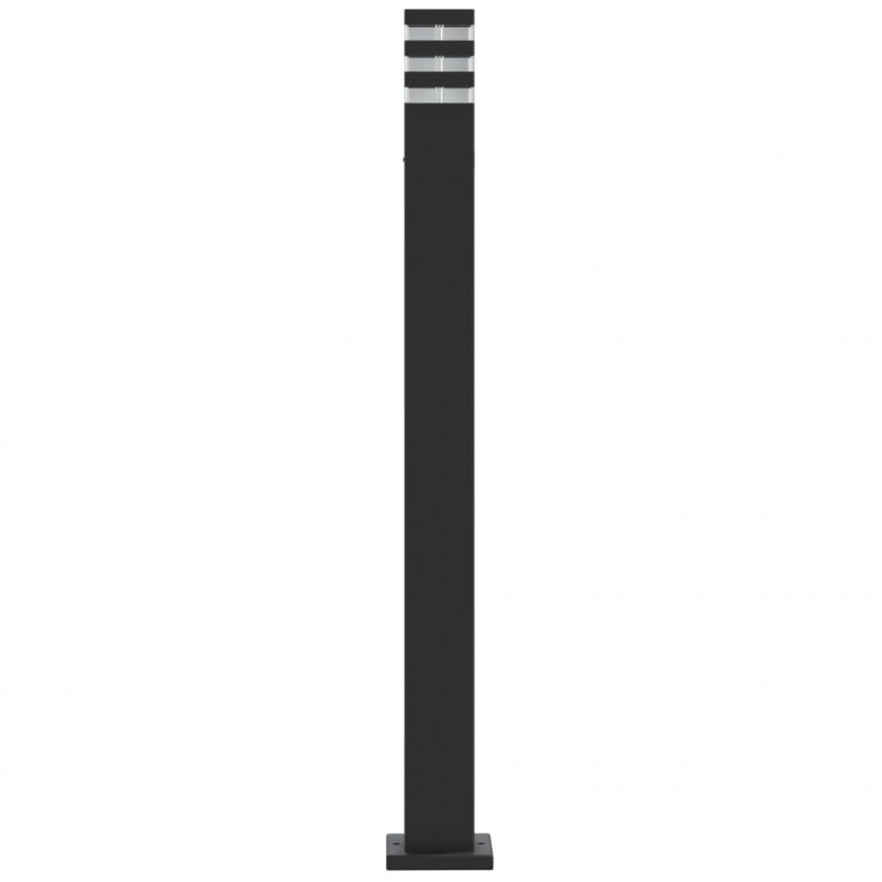 Zewnętrzna lampa stojąca, czarna, 110 cm, aluminium