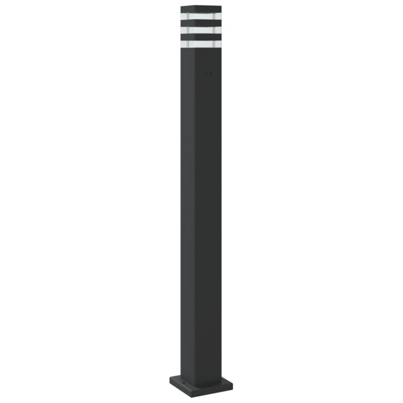 Zewnętrzna lampa stojąca, czarna, 110 cm, aluminium