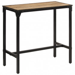 Stolik barowy, 110x55x107 cm, surowe lite drewno mango