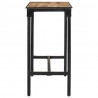 Stolik barowy, 110x55x107 cm, surowe lite drewno mango