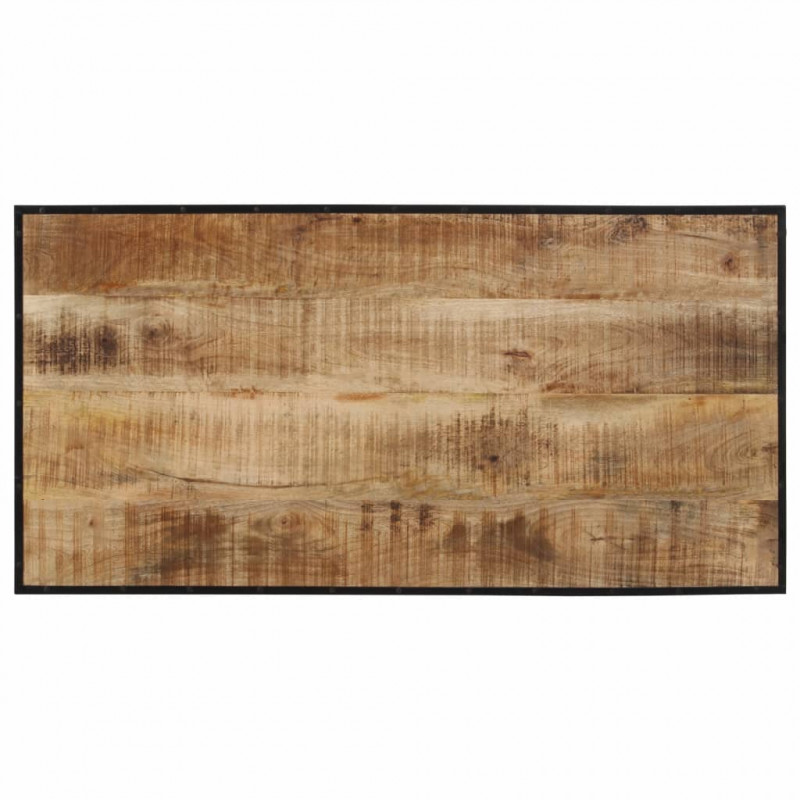 Stolik barowy, 110x55x107 cm, surowe lite drewno mango