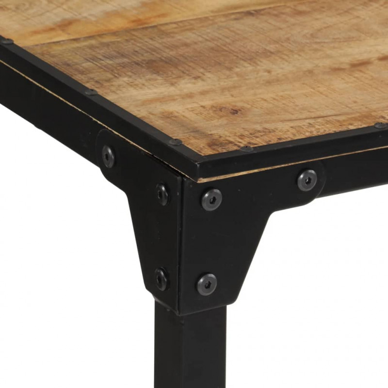 Stolik barowy, 110x55x107 cm, surowe lite drewno mango
