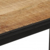 Stolik barowy, 110x55x107 cm, surowe lite drewno mango
